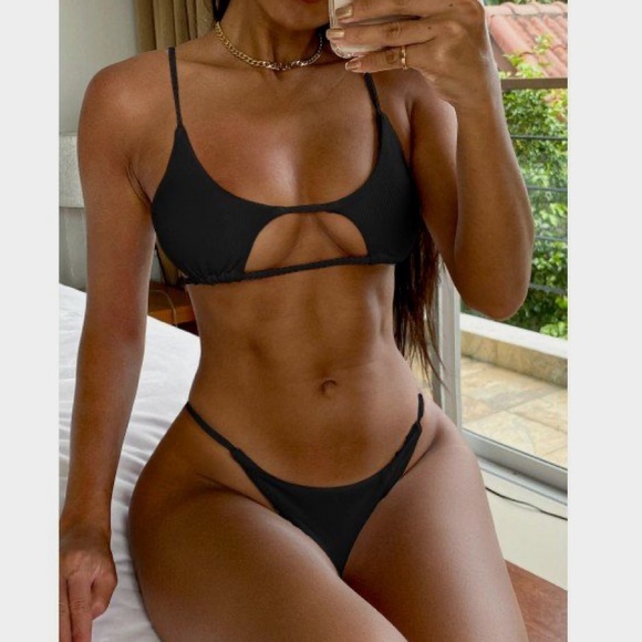 Frankie's Bikinis Other - Black cut out bikini